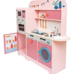 Small Foot Cuisines, Dinettes Et Marchandes>Cuisine Rose Gourmet en Bois pour Enfant