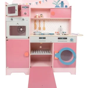 Small Foot Cuisines, Dinettes Et Marchandes>Cuisine Rose Gourmet en Bois pour Enfant