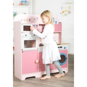 Small Foot Cuisines, Dinettes Et Marchandes>Cuisine Rose Gourmet en Bois pour Enfant
