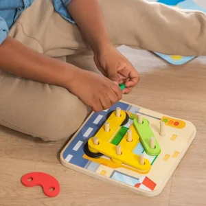 Goula Couleurs Et Formes>Dessin Géométrique Coloré en Bois pour Enfant