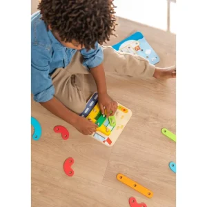 Goula Couleurs Et Formes>Dessin Géométrique Coloré en Bois pour Enfant