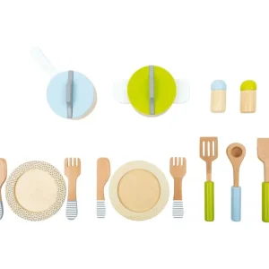 Small Foot Cuisines, Dinettes Et Marchandes>Dinette en Bois pour Enfant - À Table (Service)