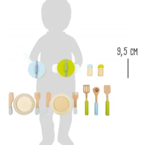 Small Foot Cuisines, Dinettes Et Marchandes>Dinette en Bois pour Enfant - À Table (Service)