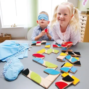 Haba Jeux De Mémoire Et D'association>Dominos Tactiles (Bois) La vision au bout des doigts