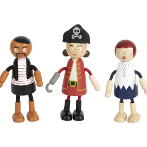 Small Foot Petits Univers | Maisons De Poupées Et Accessoires>Ensemble Figurines en Bois - Bande de Pirates