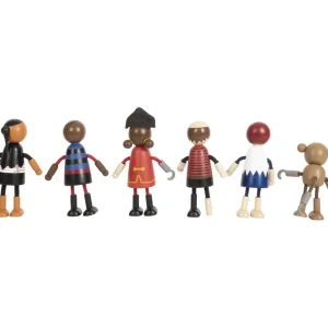 Small Foot Petits Univers | Maisons De Poupées Et Accessoires>Ensemble Figurines en Bois - Bande de Pirates