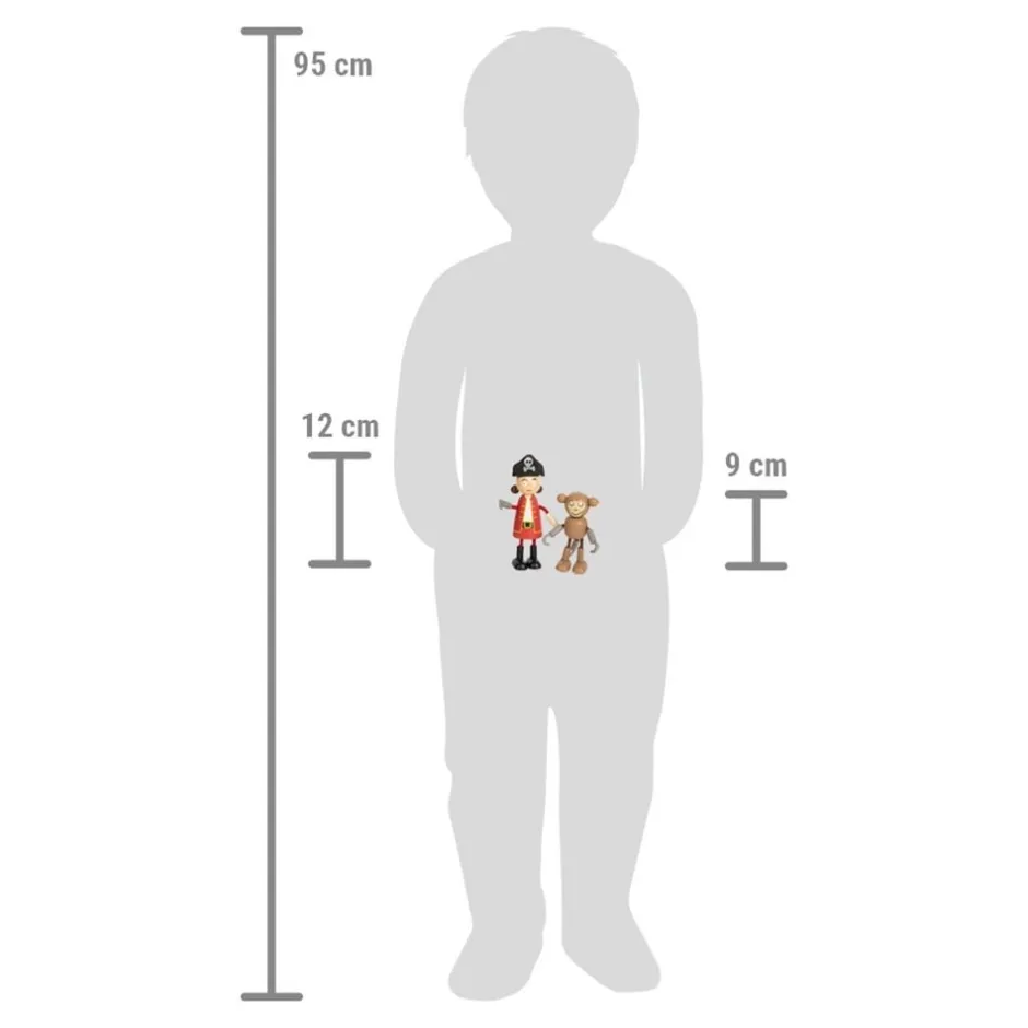 ensemble_figurines_en_boi_8.webp Small Foot Petits Univers | Maisons De Poupées Et Accessoires>Ensemble Figurines en Bois - Bande de Pirates