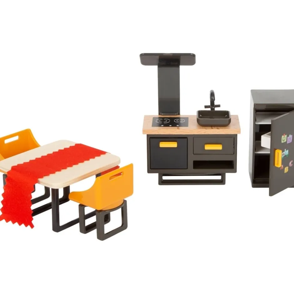 ensemble_mobilier_en_bois_2.webp Small Foot Maisons De Poupées Et Accessoires>Ensemble mobilier en bois cosy pour enfants