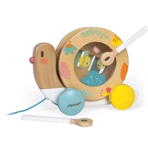 Janod Jouets À Tirer Et À Pousser>Escargot à Promener Pure en Bois pour Bébé