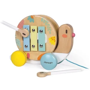 Janod Jouets À Tirer Et À Pousser>Escargot à Promener Pure en Bois pour Bébé
