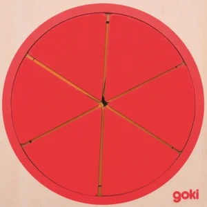 Goki Chiffres Et Calcul>Fractions à la part en bois - Jeu éducatif Enfant
