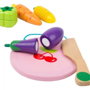 Small Foot Cuisines, Dinettes Et Marchandes>Fruits et légumes en bois à découper pour enfant