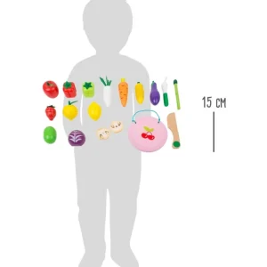 Small Foot Cuisines, Dinettes Et Marchandes>Fruits et légumes en bois à découper pour enfant