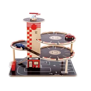 Hape Toys Véhicules Et Garages>Garage Voiture en Bois Enfant - Parking Urbain