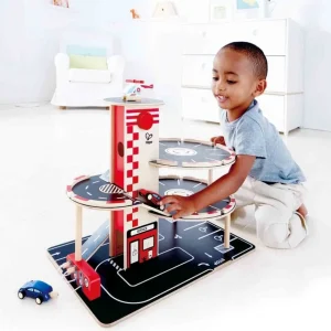 Hape Toys Véhicules Et Garages>Garage Voiture en Bois Enfant - Parking Urbain
