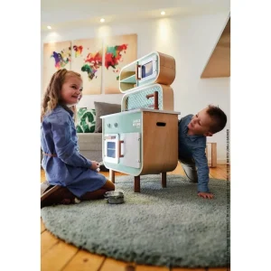 Janod Cuisines, Dinettes Et Marchandes>Grande Cuisine en Bois pour Enfant Cooker Reverso