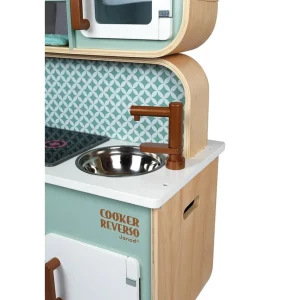 Janod Cuisines, Dinettes Et Marchandes>Grande Cuisine en Bois pour Enfant Cooker Reverso