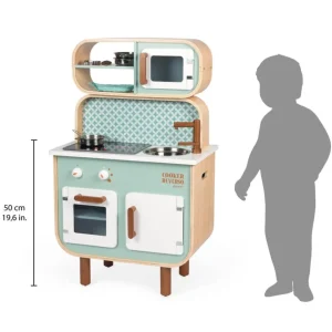 Janod Cuisines, Dinettes Et Marchandes>Grande Cuisine en Bois pour Enfant Cooker Reverso