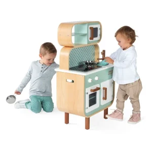 Janod Cuisines, Dinettes Et Marchandes>Grande Cuisine en Bois pour Enfant Cooker Reverso