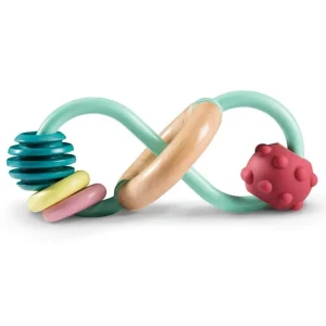 Hape Toys Premiers Jeux D'éveil Et Accessoires Bébé>Hochet en bois - Infini coloré pour bébé