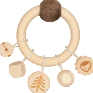 Heimess Premiers Jeux D'éveil Et Accessoires Bébé>Hochet en bois pour bébé - Petite noisette