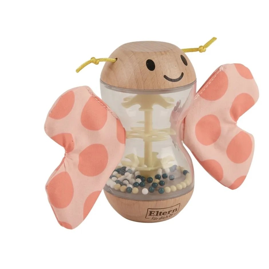 hochet_en_bois_pour_bb__p_0.webp Hape Toys Premiers Jeux D'éveil Et Accessoires Bébé>Hochet en Bois pour Bébé - Papillon sous la pluie