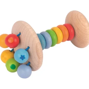 Heimess Premiers Jeux D'éveil Et Accessoires Bébé>Hochet en Bois pour Bébé Champignon Multicolore