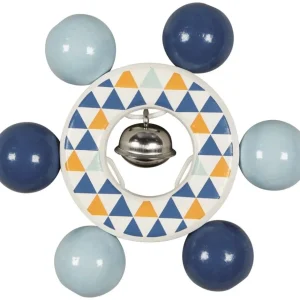 Heimess Premiers Jeux D'éveil Et Accessoires Bébé>Hochet en bois pour enfant - Tendance marine