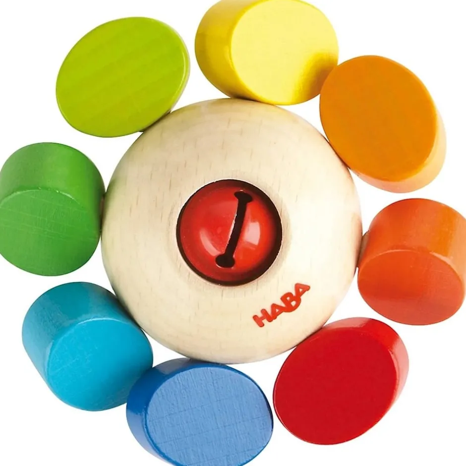 hochet_sonore_pour_bb_en__0.webp Haba Premiers Jeux D'éveil Et Accessoires Bébé>Hochet sonore pour bébé en bois - Jolie fleur