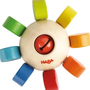 Haba Premiers Jeux D'éveil Et Accessoires Bébé>Hochet sonore pour bébé en bois - Jolie fleur