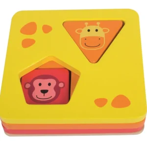 Beleduc Puzzles Premier Âge>Jeu à empiler Animaux rigolos - Puzzle pour bébé