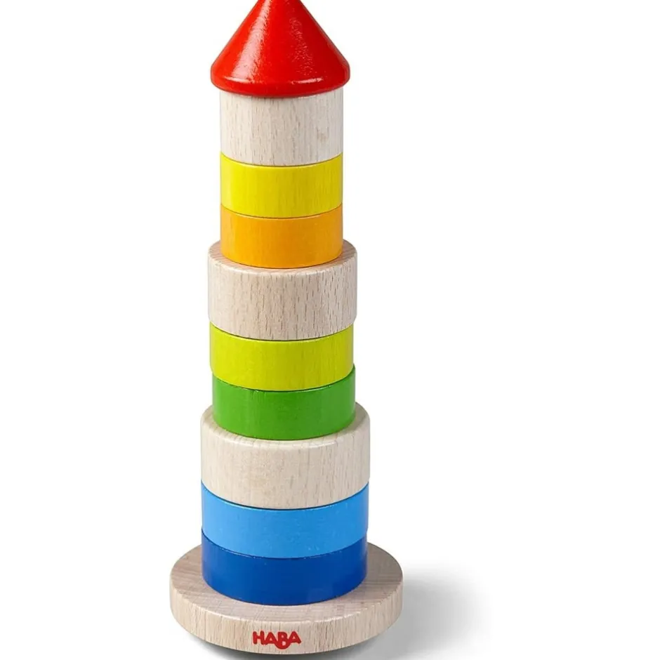 jeu__empiler_en_bois_pour_0.webp Haba Jouets À Empiler Et À Encastrer>Jeu à Empiler en Bois pour Enfant - Tour infernale