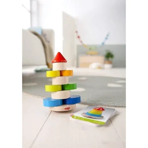 Haba Jouets À Empiler Et À Encastrer>Jeu à Empiler en Bois pour Enfant - Tour infernale