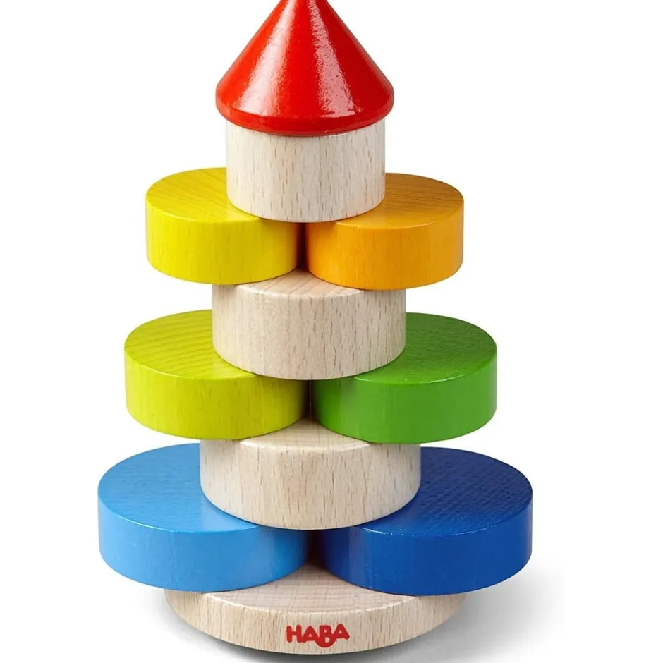 jeu__empiler_en_bois_pour_8.webp Haba Jouets À Empiler Et À Encastrer>Jeu à Empiler en Bois pour Enfant - Tour infernale