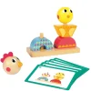 Goula Jouets À Empiler Et À Encastrer>Jeu à Empiler et Visser en Bois - Jolies poulettes