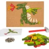 Small Foot Loisirs Créatifs>Jeu de Clous en Bois pour Enfant - Dragon