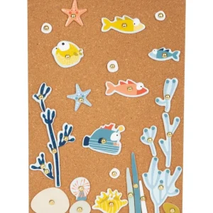 Small Foot Loisirs Créatifs>Jeu de Clous en Bois pour Enfant Profondeurs Marines