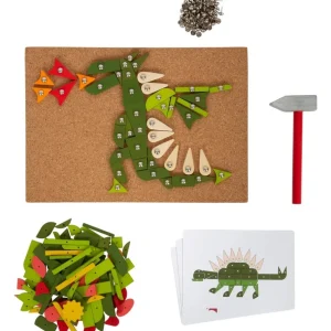 Small Foot Loisirs Créatifs>Jeu de Clous en Bois pour Enfant - Dragon