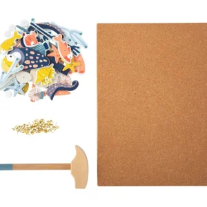 Small Foot Loisirs Créatifs>Jeu de Clous en Bois pour Enfant Profondeurs Marines