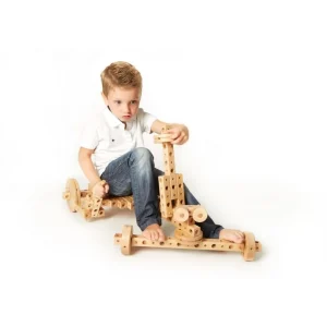 Jeux De Construction Mécanique>Jeu de construction en bois 179 pièces pour enfant