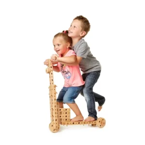 Jeux De Construction Mécanique>Jeu de construction en bois 179 pièces pour enfant