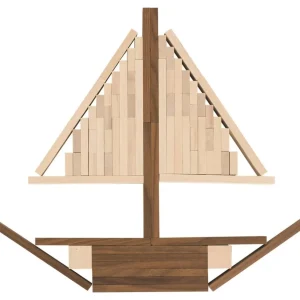 Goki Blocs, Briques Et Planchettes De Construction>Jeu de construction en bois - Couleurs naturelles