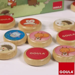 Goula Jeux De Mémoire Et D'association>Jeu de memo en bois - Les amis des bois