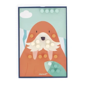 Janod Couleurs Et Formes>Jeu de Mosaïques en Bois Animaux pour Enfant