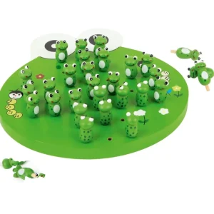 Small Foot Jeux De Stratégie Et De Réflexion>Jeu de Solitaire en Bois pour Enfant - Grenouille