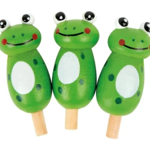 Small Foot Jeux De Stratégie Et De Réflexion>Jeu de Solitaire en Bois pour Enfant - Grenouille