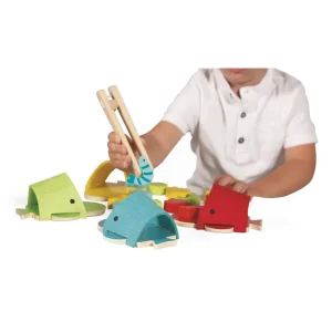Janod Couleurs Et Formes>Jeu de Tri des Couleurs en Bois Baleines pour Enfant