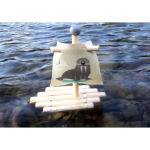 Small Foot Jouets De Bain>Jeu d'eau en bois - Radeau pour enfants