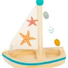 Small Foot Jouets De Bain>Jeu d'eau en bois pour enfant - Voilier (éveil)