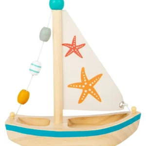 Small Foot Jouets De Bain>Jeu d'eau en bois pour enfant - Voilier (éveil)